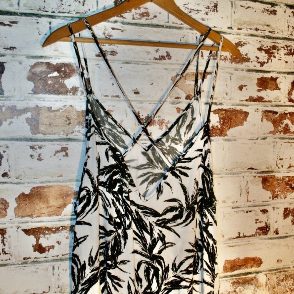 Onia Audrey Cover-Up Slip Dress Black and White - Picture 8 of 8